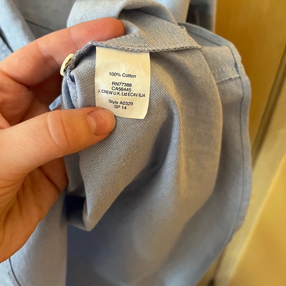 J. Crew Jeweled Peter Pan oxford boy shirt - Picture 4 of 6